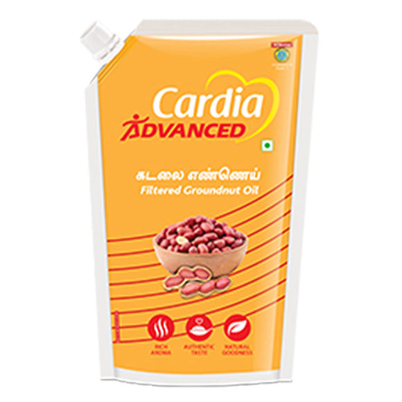 Cardia Advanced Groundnut Oil - நிலக்கடலை எண்ணெய் 1 L