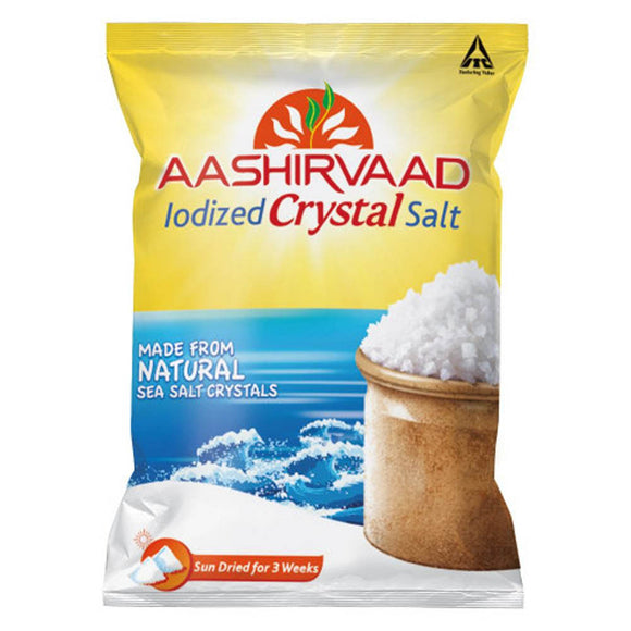 Aashirvaad Iodized Crystal Salt - உப்பு 1 Kg