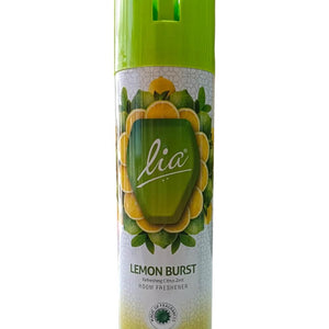 Lia Lemon Burst Fragrance Air Freshener For Room Freshener - 224 ML