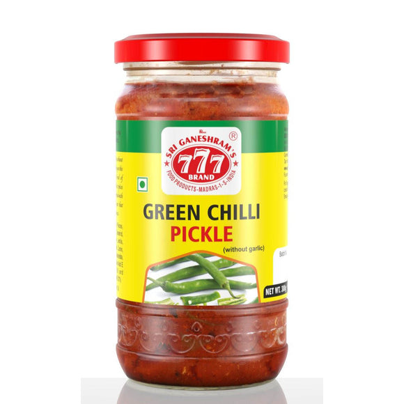 777 Green Chilly Pickle - பச்சை மிளகாய் ஊறுகாய் 300g