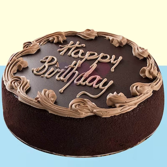 Brown Birthday Chocolate Cake