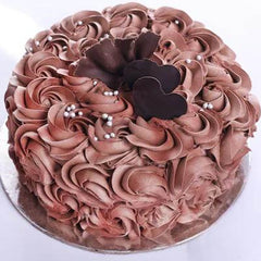 Flower Rose Chocolate Cake