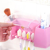 Multifunction Toothbrush Holder Dust-Proof Storage