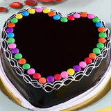 Heart Shape Sprinkled Love Cake