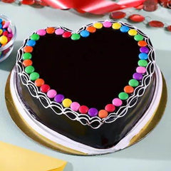 Heart Shape Sprinkled Love Cake