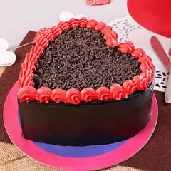 Heart Shape Choco Taste Cake