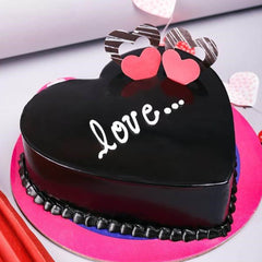 Love Heart Shape Chocolate Cake