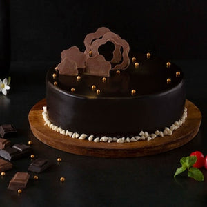 Brown Exotic Chocolate Truffle Cake