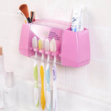 Multifunction Toothbrush Holder Dust-Proof Storage