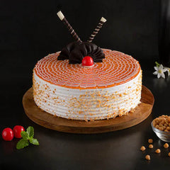 White Orange Butterscotch Flavorsome Cake