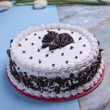 Delightful Black Forest White Cake
