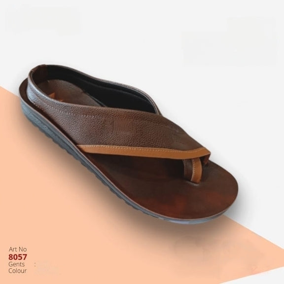 Mocca Plus Men's V Shape Slipper - Brown Color 8057