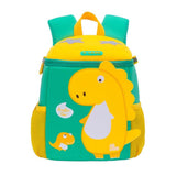 Dinosaur Primary School Bag Cute Cartoon Backpack For Kids,Green With Yellow