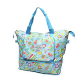 Trendy Hongfu Printed Foldable Travel Bag,Light Blue