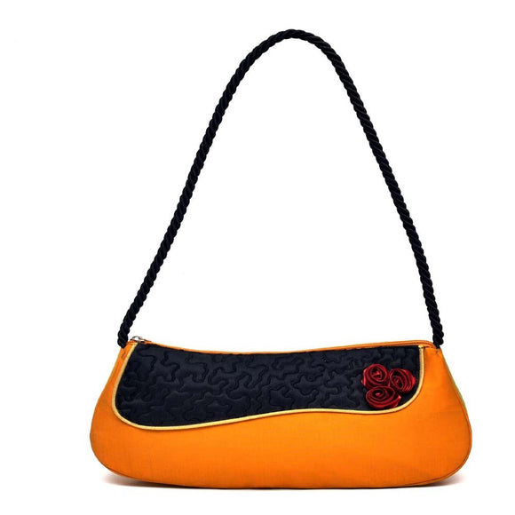 Nehas top handle Rope handBag For Women, Orange Color