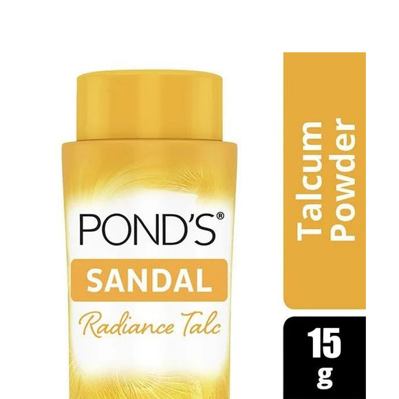 Milontika মিলন্তিকা - Product Details : Ponds sandal powder 15gm * Ponds  Talcum Powder provides sheen and a smooth finish to the skin * It is known  for its skin friendliness, soothing
