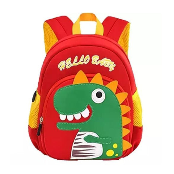 Cute Dinosaur Design Bag for Toddler Mini Dino Bag,Red With Green