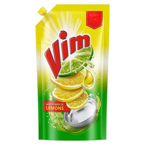 Vim Drop Dishwash Lemon Active Gel Liquid 125 ml