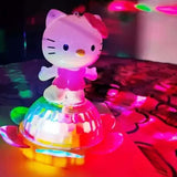 New Musical Dancing Doll Hello Kitty with Flashing Dazzling Light Toy For Kids