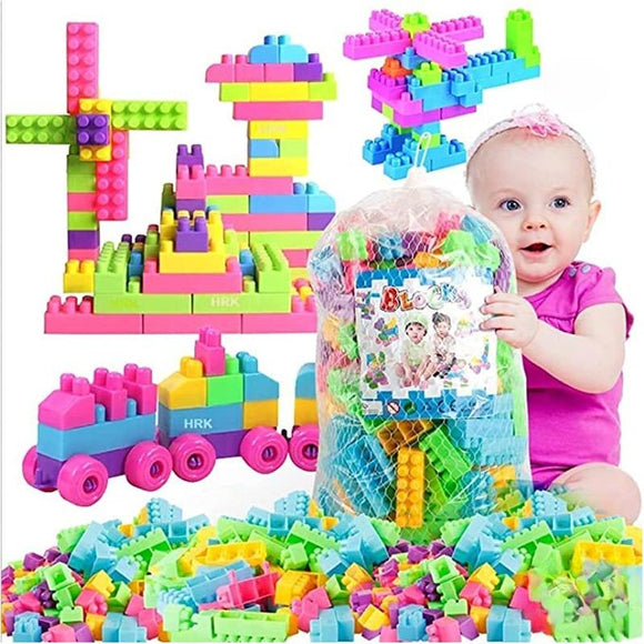 Building Blocks Colorful Quality Plastic Kids Puzzle Toy 100 Pcs