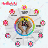 Reusable & Adjustable Free Size 1 Cloth Diapers With 1 Insert Pad HAIHABIBI - Pack of 1 - ICECREAM PRINTED Free size for 3 Months - 3 years Babies