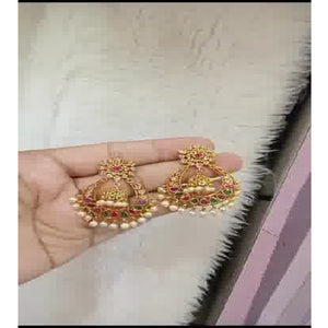 Elegant Kemp Chandbali Earrings For Women