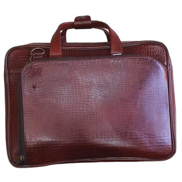 Latest Leather Laptop Bag 2 Guested Brown Colour