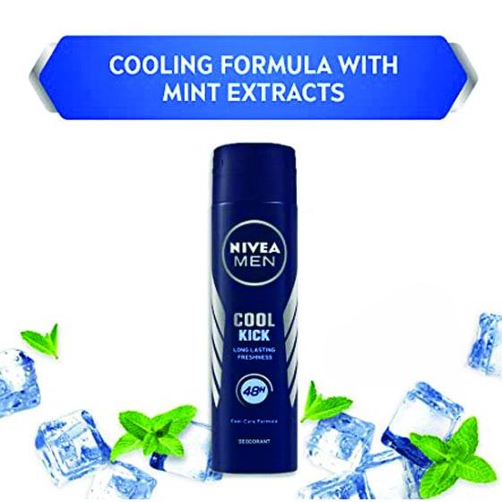 Nivea Cool Kick 48 Hour deodorant Spray For Men - 150ml