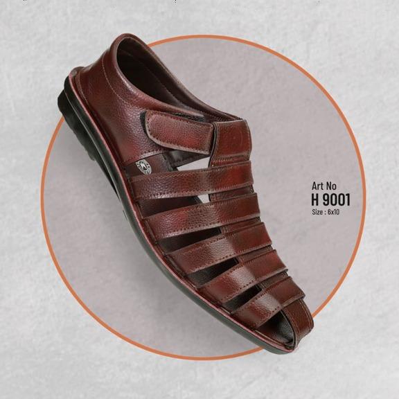 Mocca Plus Men's Full Cover Shoe Type Slipper - Brown Color H 9001