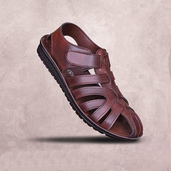 Mocca Plus Men's Full Cover Shoe Type Slipper - Brown Color 8018