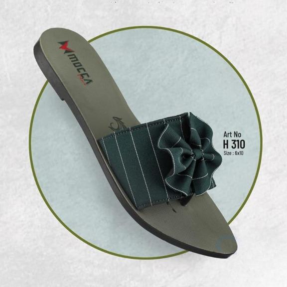 Mocca Plus Fancy Type Slipper For Women - Color Green H 310