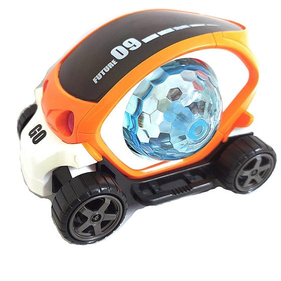 360 Degree Rotating Battery Operated Stunt Car 4D Light & Music Toy for Kids