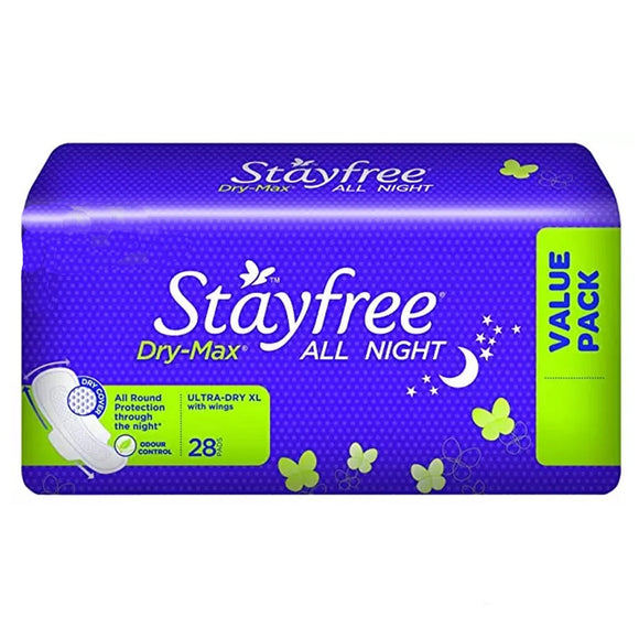Stayfree Dry Max All Night 28 Nos
