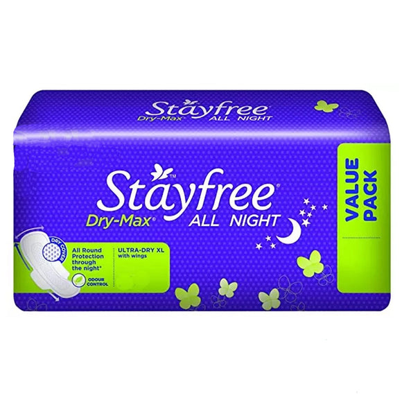 Stayfree Dry Max All Night 14 Nos