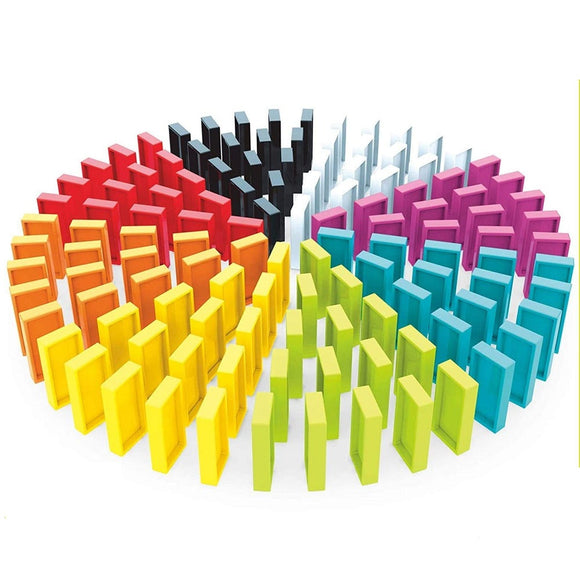 Domino Colorful Stacking Blocks game Toy For Kids 100 pcs