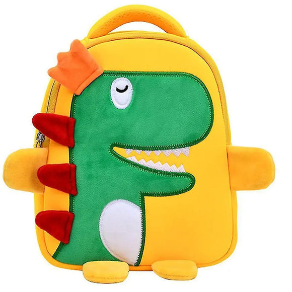 Casual Dinosaur Backpack Schoolbag 3d Cartoon Backpack - Temu