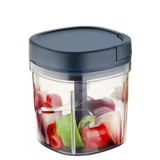 Food Graded Plastic and Stainless Steel Vegetable Food Chopper
