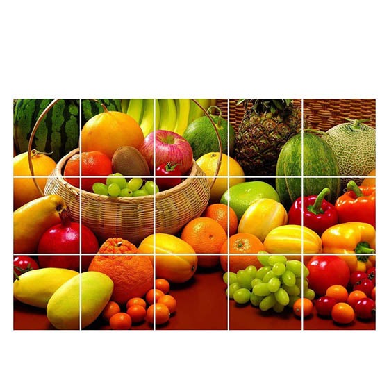 Mix Fresh Fruits Kitchen Wall Sheet