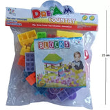 Building Blocks Colorful Plastic Kids Puzzle Toy 45 Pcs