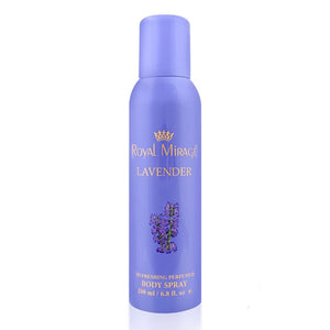 Royal Mirage Lavender Perfumed Body Spray for Men & Women - 200 ml