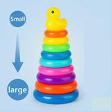 Color Duck 9 Rings Toys for Babies & Kids