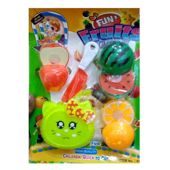 Fruits Cutting Play Toy Set For Kids Set 3 Pcs
