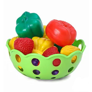 Fruits with Basket Toy For Kids Set of 12 Piece