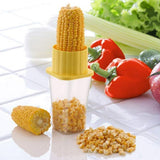 Corn Stripper Corn Seeds Remover Cutter with Container Unbreakable Plastic