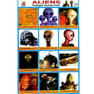 Aliens School Project Chart Stickers
