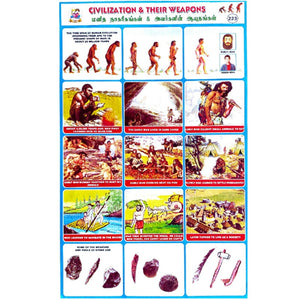 Civilization & Their Weapons School Project Chart Stickers
