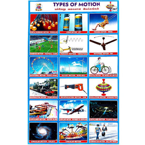Types Of Motion School Project Chart Stickers