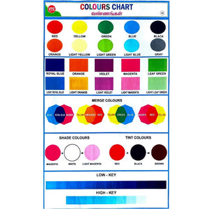 Colours Chart School Project Chart Stickers