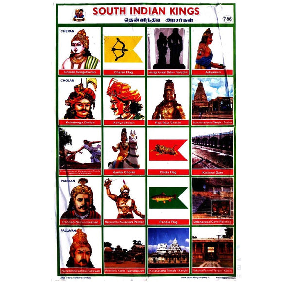 South Indian Kings School Project Chart Stickers