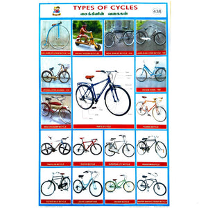 Types of Cycles School Project Chart Stickers